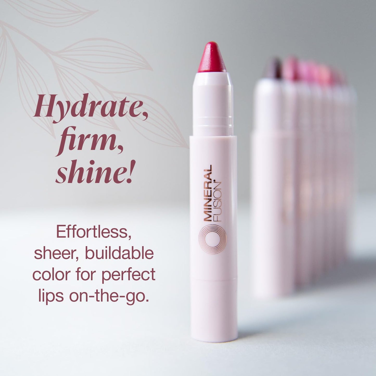 Mineral Fusion NEW Sheer Moisture Lip Tint, Buildable Lip Color, Hydrating Lip Balm with Jojoba Oil, Shea Butter & More, Hydrates & Nourishes, FD&C Dye-Free & Hypoallergenic, Empowered, Peach Nude
