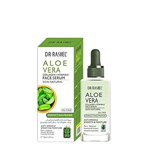 Dr Rashel Aloe Vera Collagen + Vitamin E Face Serum | Anti - Wrinkle, Instantly Smooth Hydrates & Moisture Skin, Size 1.69 oz