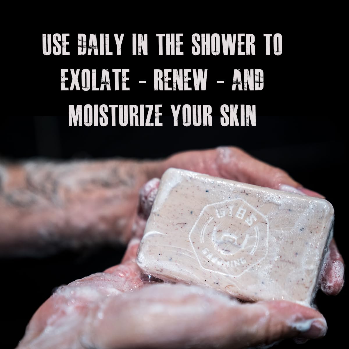 GIBS Handle Bar, Exfoliating, Long-Lasting, Citrus, 7oz Bar Soap Beauty & Personal Care GIBS