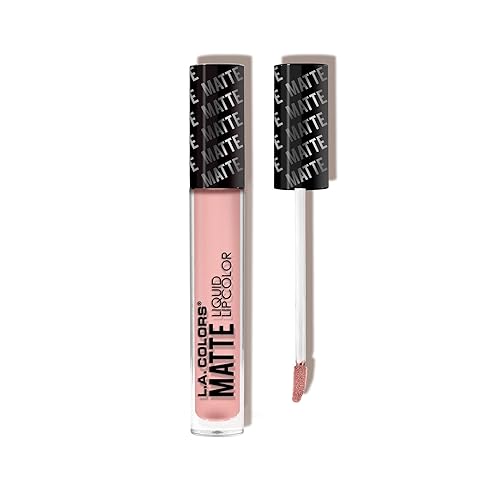 L.A. COLORS Matte Liquid Lip Color, Barely There CLG415