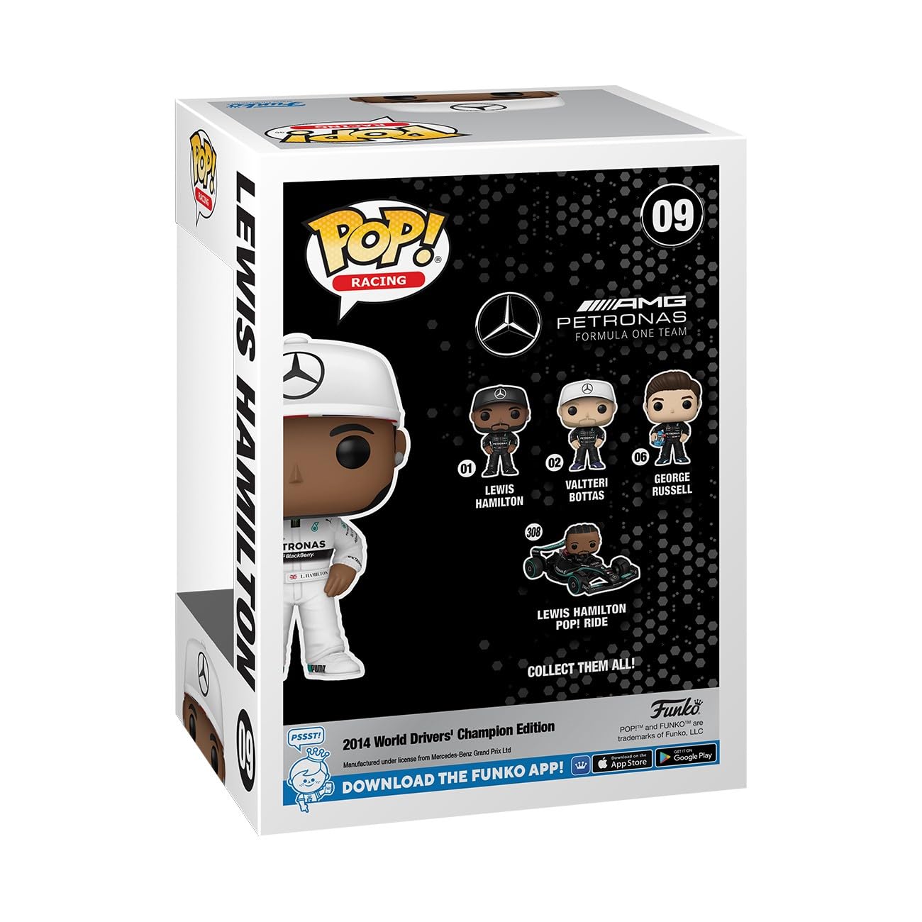 Funko POP! Racing: Racing - Lewis Hamilton with Helmet - Mercedes-Benz - Collectable Vinyl Figure - Gift Idea - Official Merchandise - for Kids…