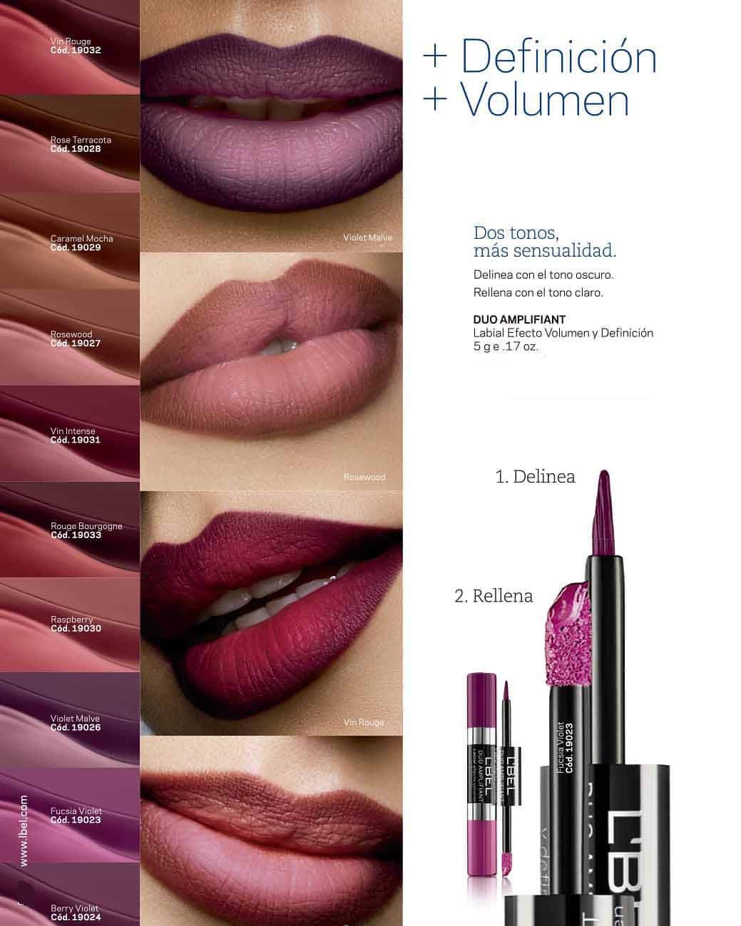 L'Bel Duo Amplifiant Volume and Definition Effect Lipstick, Color: Rose Terracota