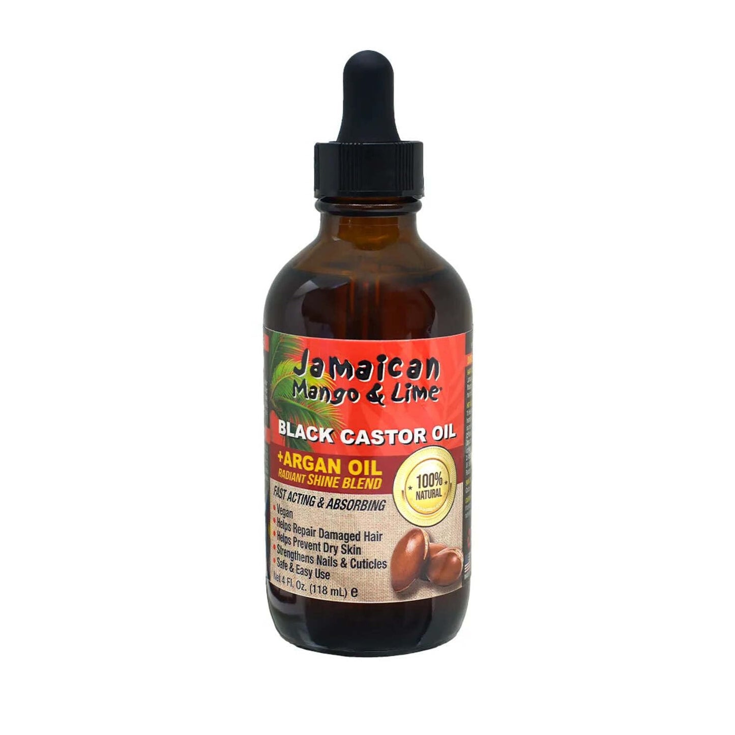 Jamaican Mango & Lime Black Castor Oil - Hair & Scalp Oil for Locs, Braids, Twists & Natural Hair - Strengthens, Moisturizes & Promotes Hair Growth