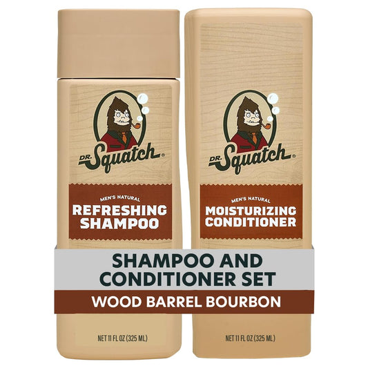 Dr. Squatch Men's Natural Shampoo and Conditioner Set - Sulfate & Paraben Free Natural Shampoo and Conditioner for Men - Scalp Nourishing Formula Beauty & Personal Care Dr. Squatch