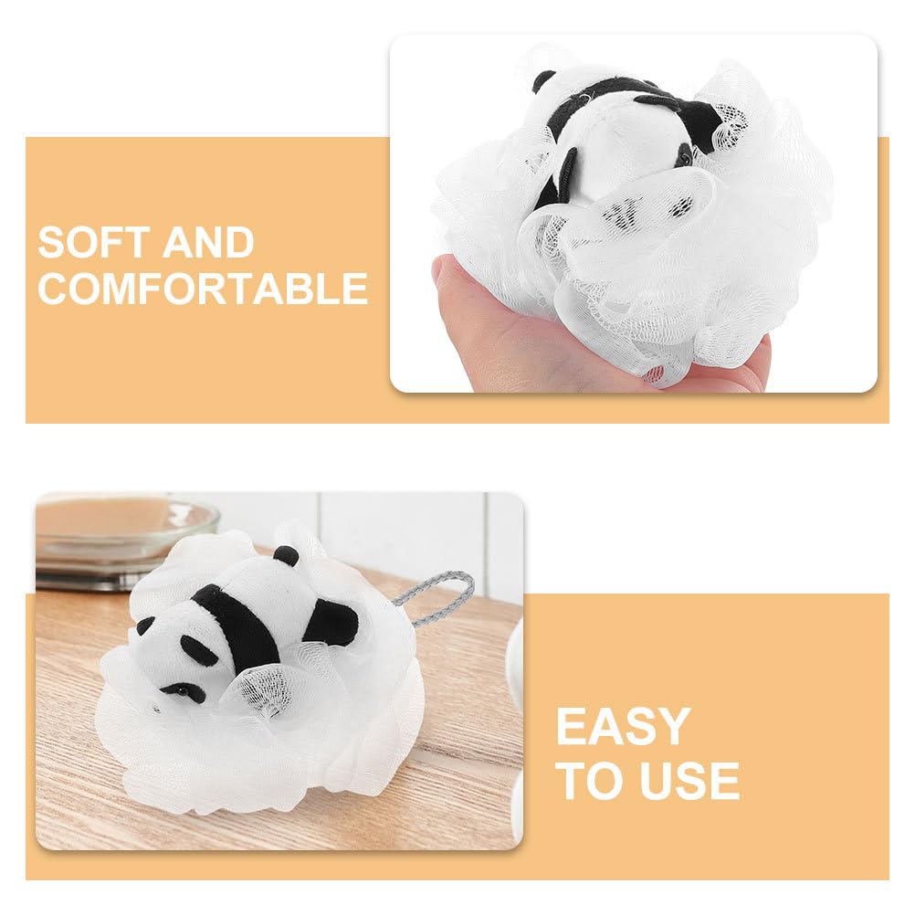 OHPHCALL 2 Pack Kids Bath Loofahs Soft Cartoon Pouf Gentle Exfoliating Sponge for Toddlers and Infants Baby Shower Scrubber Safe for Sensitive Skin Beauty and Personal Care OHPHCALL