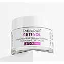DERMATOUCH Retinol Eye Cream With Hyaluronic Acid, Vitamin C, A, & E, Collagen, & Caffeine, Under Eye Moisturizer With Vitamins & Antioxidants, Gluten