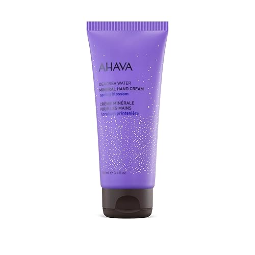 AHAVA Dead Sea Water Mineral Hand Cream, Spring Blossom - Hand Moisturizer For Dry Cracked Hands, Light & Fast Absorbing, Enriched with Exlusive