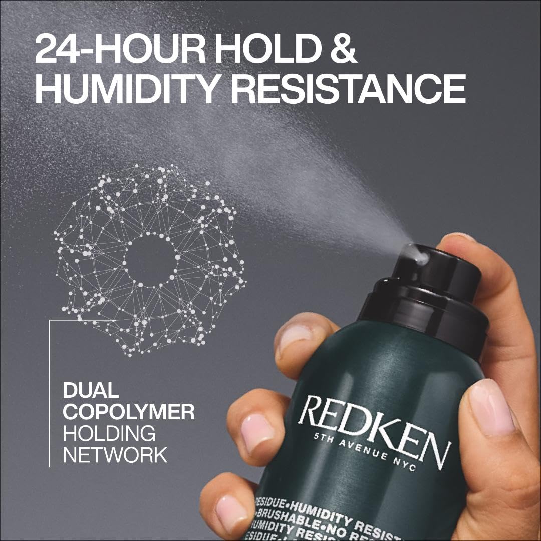 Redken Control Hairspray 28 For All Hair Types - Provides Long-Lasting Anti-Frizz Protection, Humidity Resistance and Long-Lasting Style Memory
