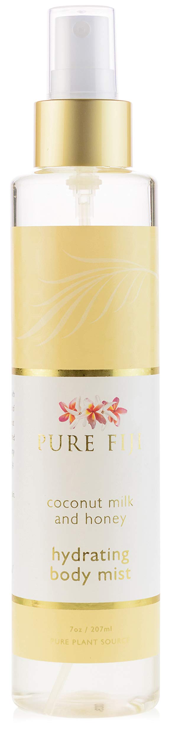 PURE FIJI Hydrating Body Mist - Hydrating Body After Shower - 97% Natural Origin, Coconut Milk and Honey, 7 oz