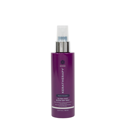 Ultra Fast Blow Dry Mist Perfect Blowout for Hair, 4.2 fl. oz., 125 ml - Keratin Infused Blow Dry Spray for Styling & Frizz-free Styling