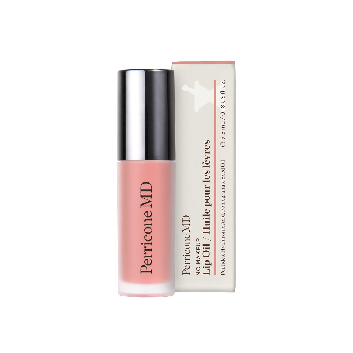 Perricone MD No Makeup Hydrating Lightweight Lip Oil for Women - Reduces Vertical Lines & Dry Texture, Enhances Lip Volume - Lip Peptide Treatment