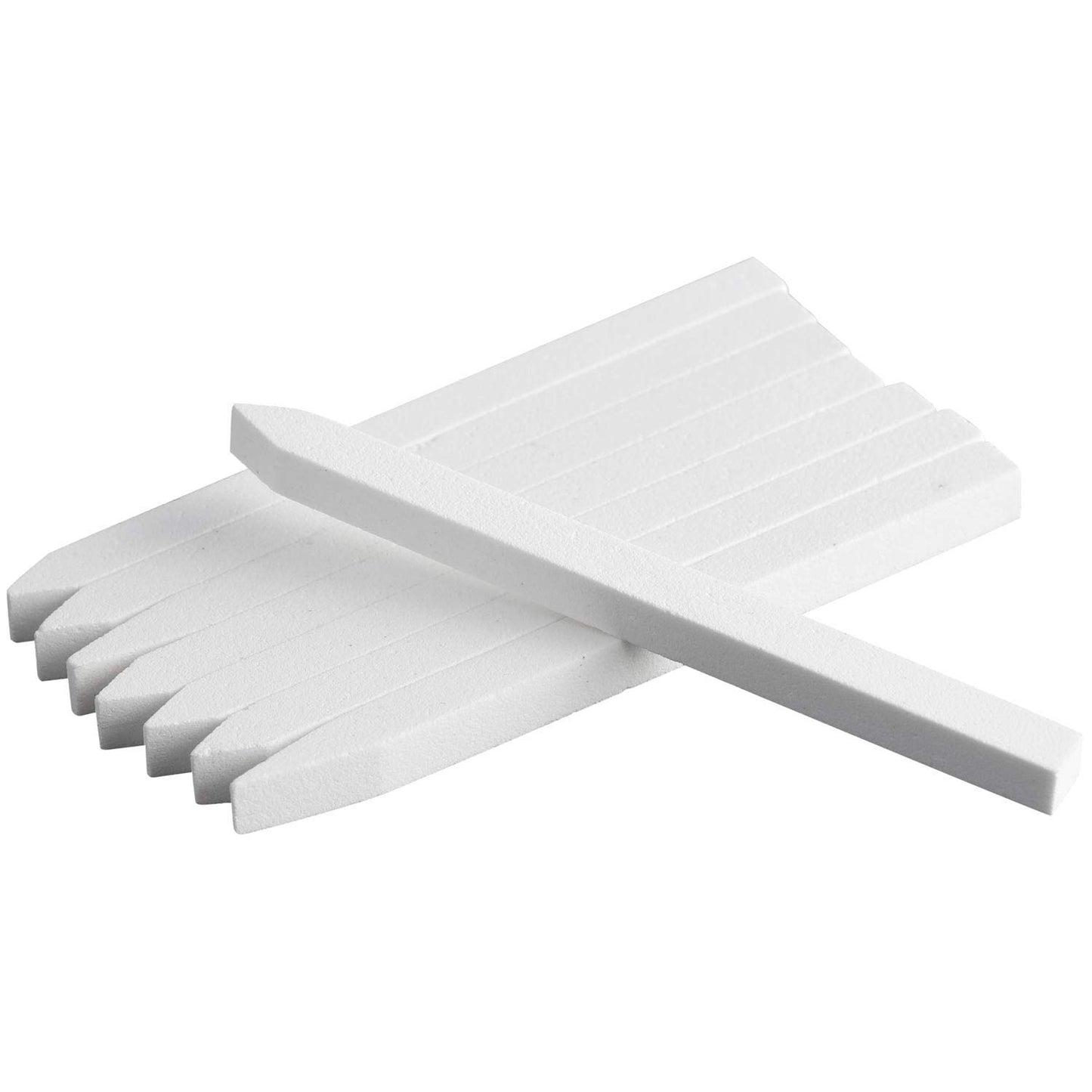 18 Pcs Nail File Pumice Stone Cuticle Pusher Nail Art Pedicure & Manicure Tools (White)