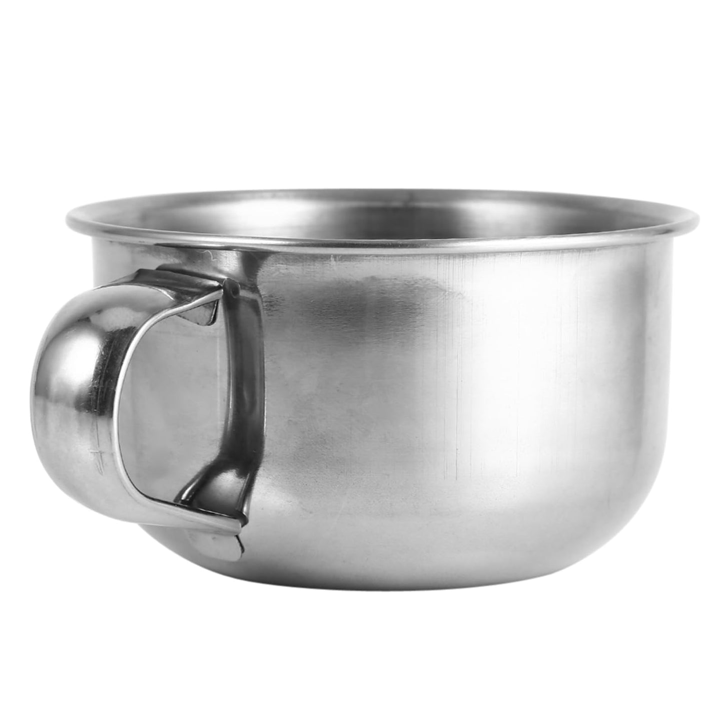GLOGLOW Men's Shaving Bowl, Stainless Steel Mug for Easy Cleaning, Ideal for Grooming with Handle, Perfect for Storing Shaving Cream and Soap Beauty and Personal Care GLOGLOW