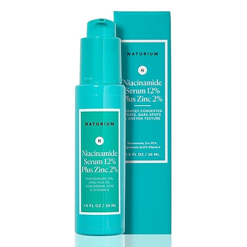 Naturium Niacinamide Face Serum 12% Plus Zinc 2%, Anti-Aging, Pore Minimizer & Dark Spot Corrector with Hyaluronic Acid & Vitamin E, Vegan