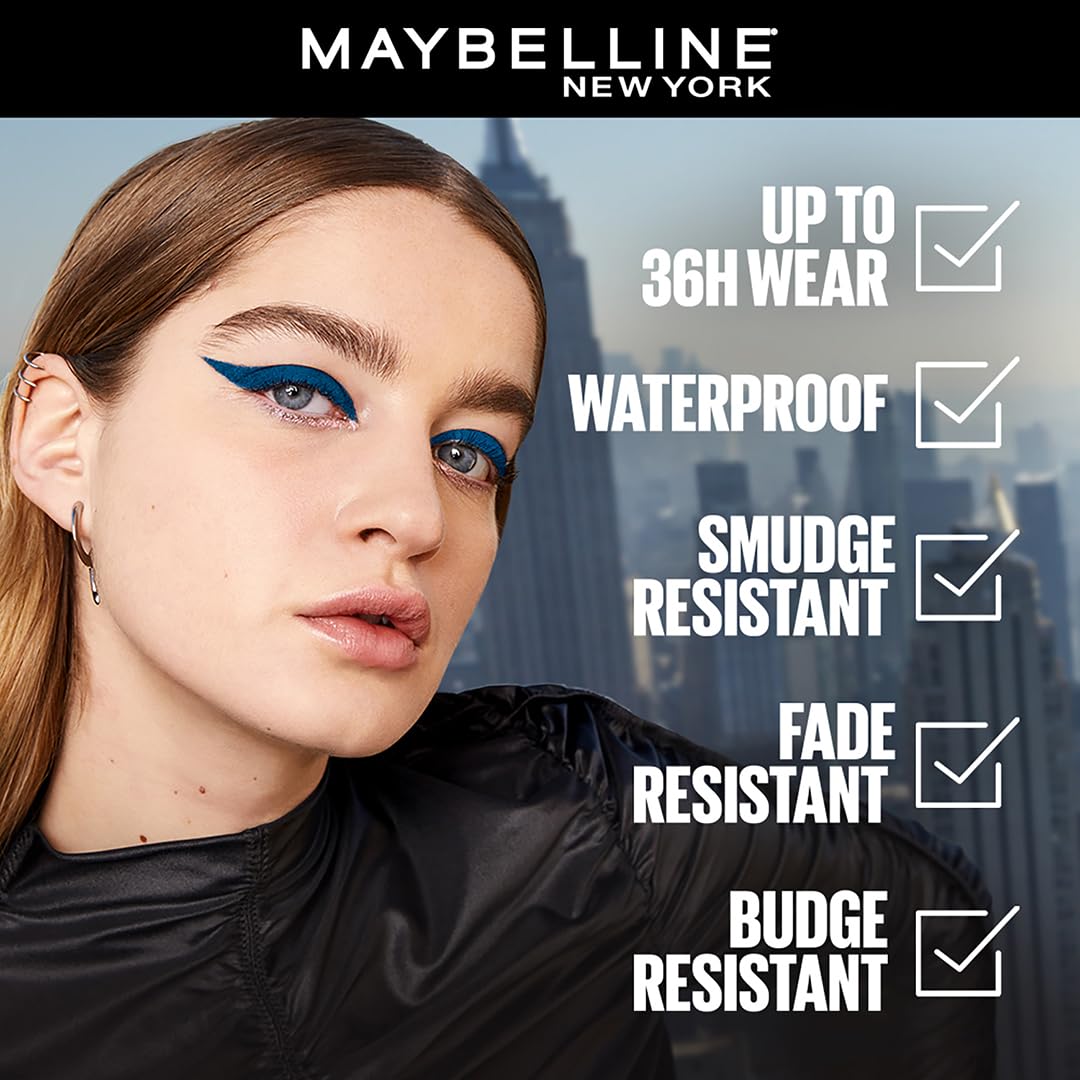 MAYBELLINE New York Tattoo Studio Long-Lasting Sharpenable Eyeliner Makeup Pencil, Glide on Smooth Gel Pigment, 36 Hour Wear, Waterproof Bronze Glitz