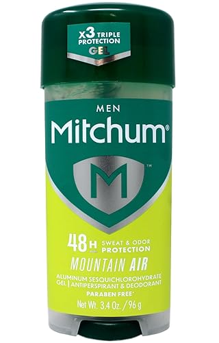 Mitchum Advanced Gel Anti-Perspirant & Deodorant, Mountain Air 3.4 oz (Value Pack of 9)