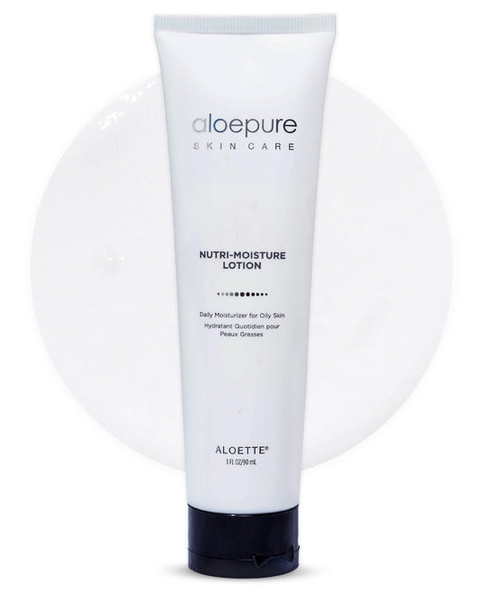 Aloette Facial Moisturizer for Oily & Irritable Skin, Nutri Moisture Lotion - Lightweight Daily Moisturizer for Uneven Skin Tone, Breakouts & Acne Beauty & Personal Care Aloette