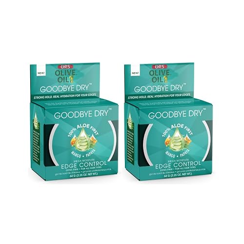 ORS Goodbye Dry Mega Moisture Edge Control Extra Firm Gel 2.25 oz - Pack of 2