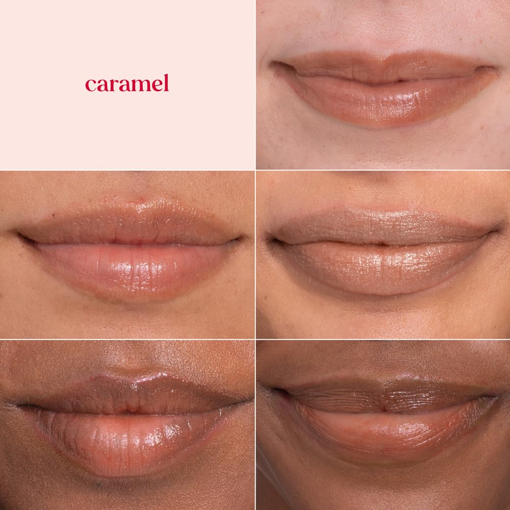 Burt's Bees Lip Shimmer, Caramel, 0.09 Ounces each (Value Pack of 3)