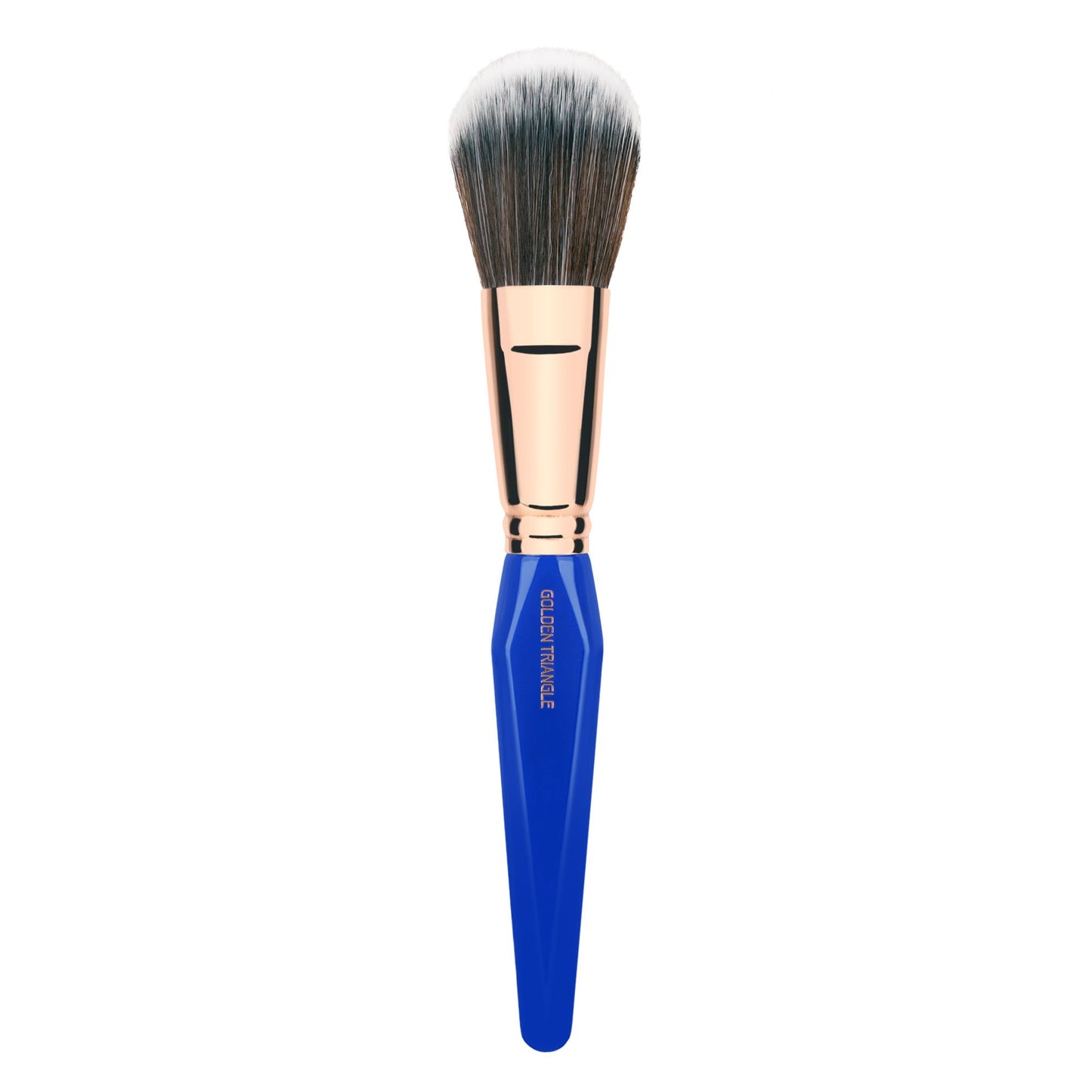 Bdellium Tools Professional Makeup Brush - Golden Triangle 985 Duo Fibre Powder - With All Vegan and Soft Synthetic Fibers, For Lightweight Powder