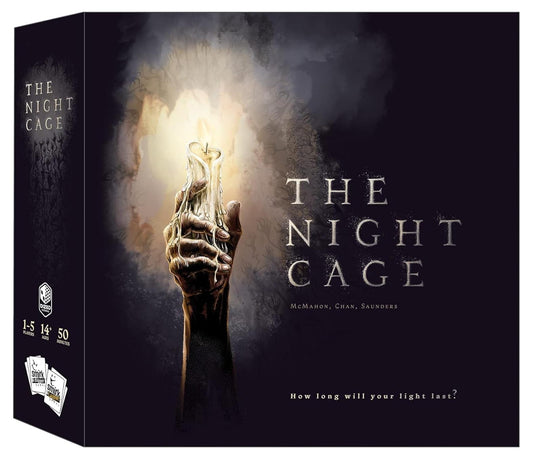 The Night Cage by Smirk and Dagger, a Spooky Cooperative Strategy Game, 1-5 Players Lost in a Dark Maze with only a Candle, Fun Horror Themed Tile…