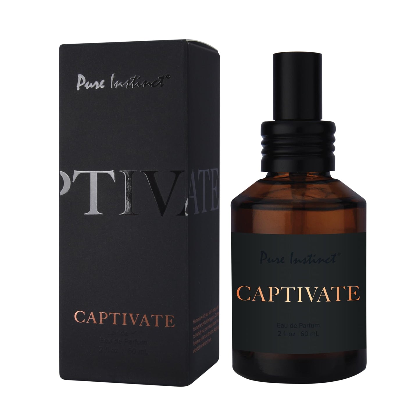 Pure Instinct CAPTIVATE The Original Pheromone Infused Essential Oil Perfume Cologne - Men's Collection - TSA Ready (Spray Bottle 2 Fl. Oz./60mL) Beauty & Personal Care Pure Instinct