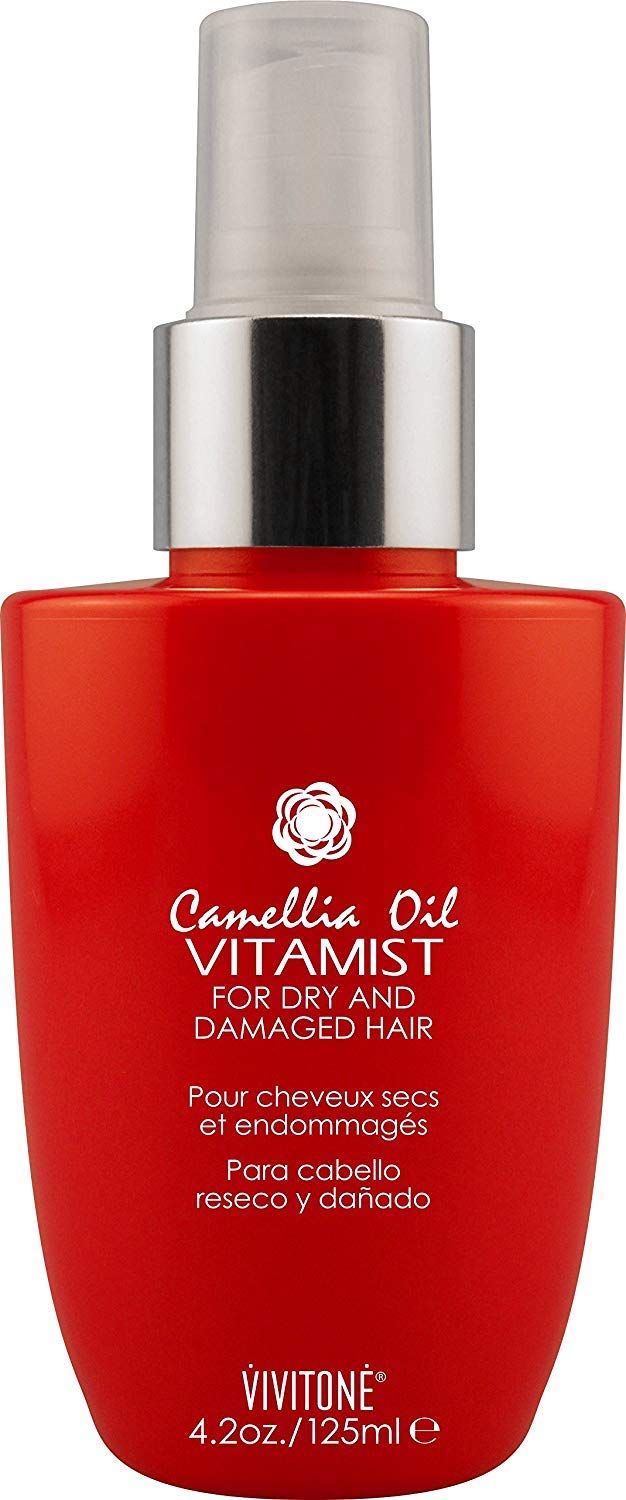 Vivitone Camellia Oil Vitamist 4.2 oz. - Leave-in treatment spray that repairs, Protects color from fading and prevents split ends, Detangles, softens