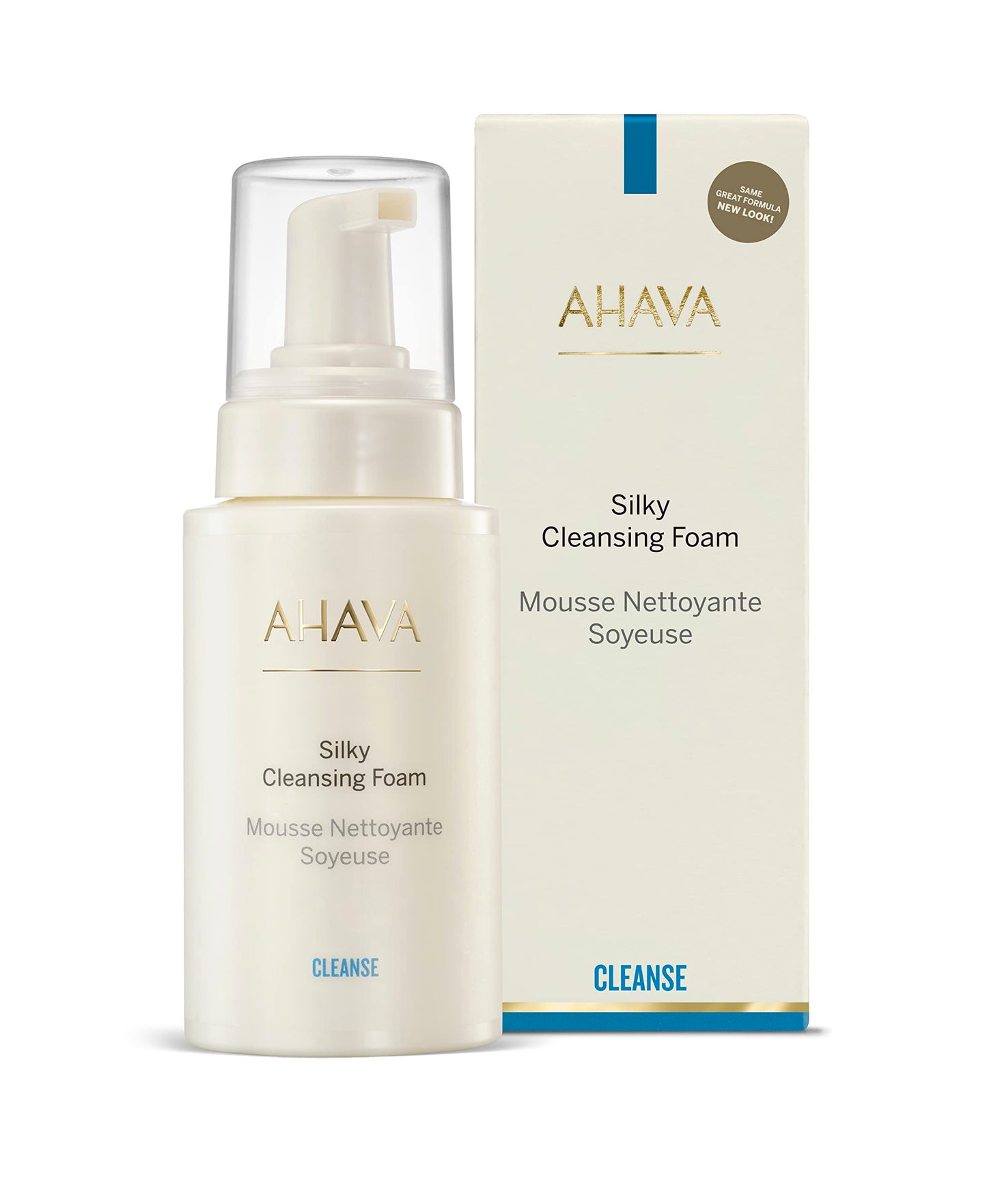 AHAVA Cleanse Silky Cleansing Foam - Airy foam for gentle facial cleansing, effectively removes light makeup & dirt, tightens pores & rebalances pH