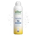 Alba Botanica Sunscreen Spray for Face and Body, Broad Spectrum SPF 50 Sunscreen, Hawaiian Coconut, Water Resistant and Biodegradable, 5 fl. oz.