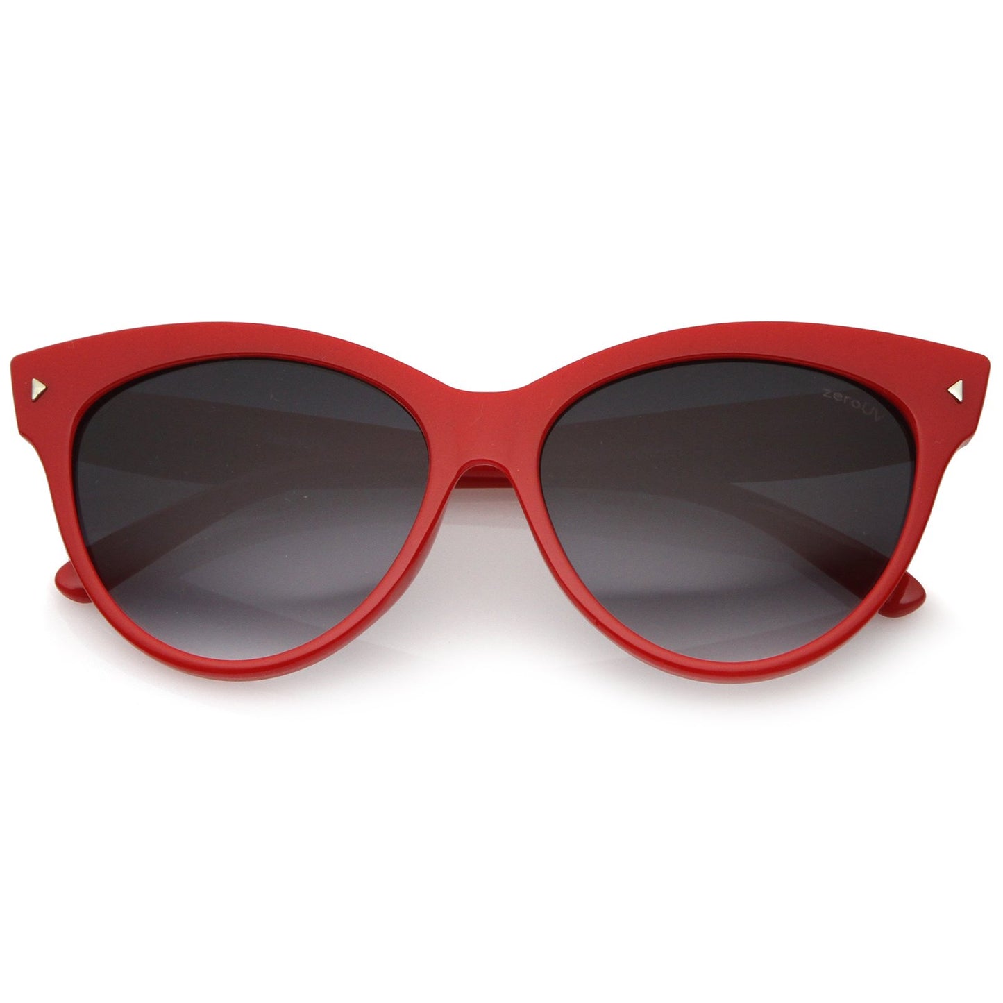 zeroUV - Oversize Vintage Mod Womens Fashion Cat Eye Sunglasses 59mm (Red)