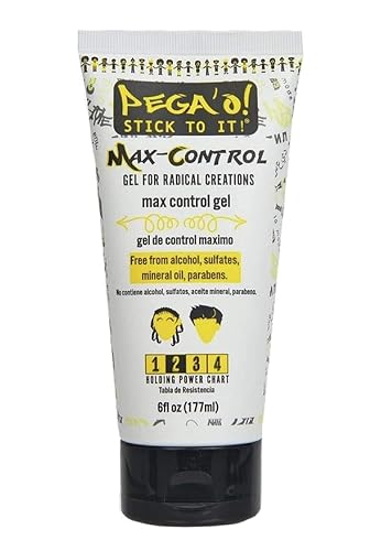 PEGA'O! Max Control - Gel For Radical Creations, Level 2 Holding Power, Free From Alcohol, Sulfates, Mineral Oil, Parabens, Delivers a Hold For Hair