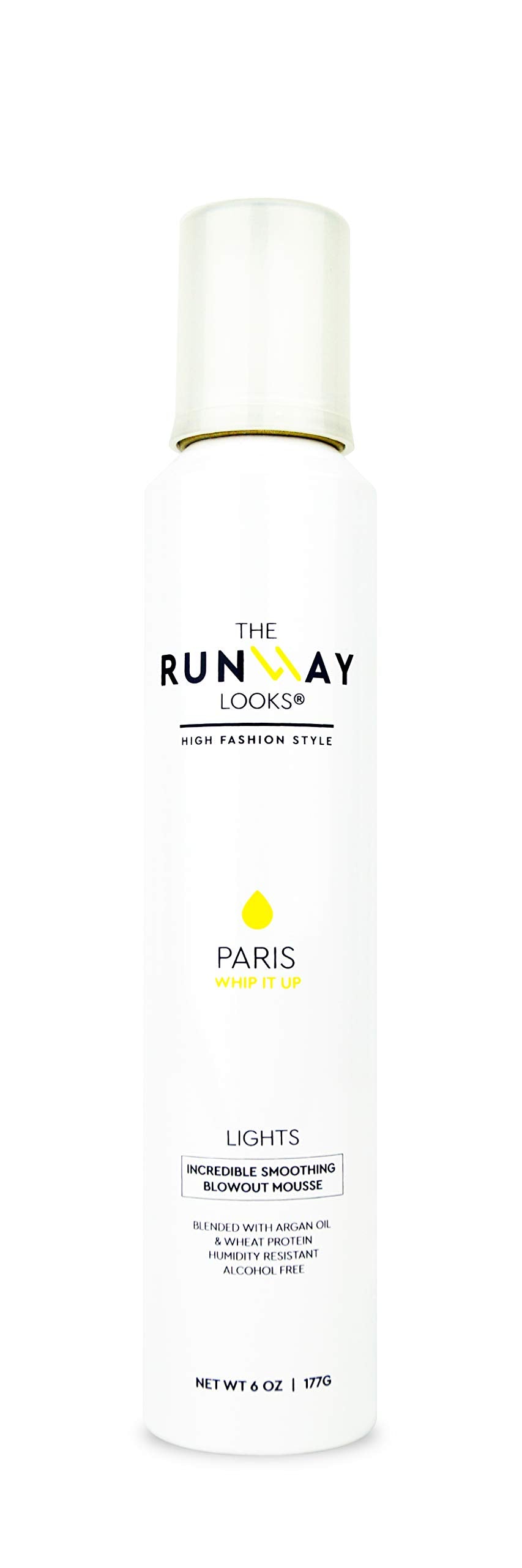 The Runway Looks Whip It Up Incredible Smoothing Blowout Mousse With Argan Oil & Wheat Proteins, Ultra Light, Frizz-Free & Hydrating, Humidity