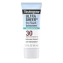 Neutrogena Ultra Sheer Dry-Touch Mineral Sunscreen For Face & Body, SPF 30 Broad-Spectrum UVA/UVB Protection, Titanium Dioxide & Zinc Oxide Sunscreen