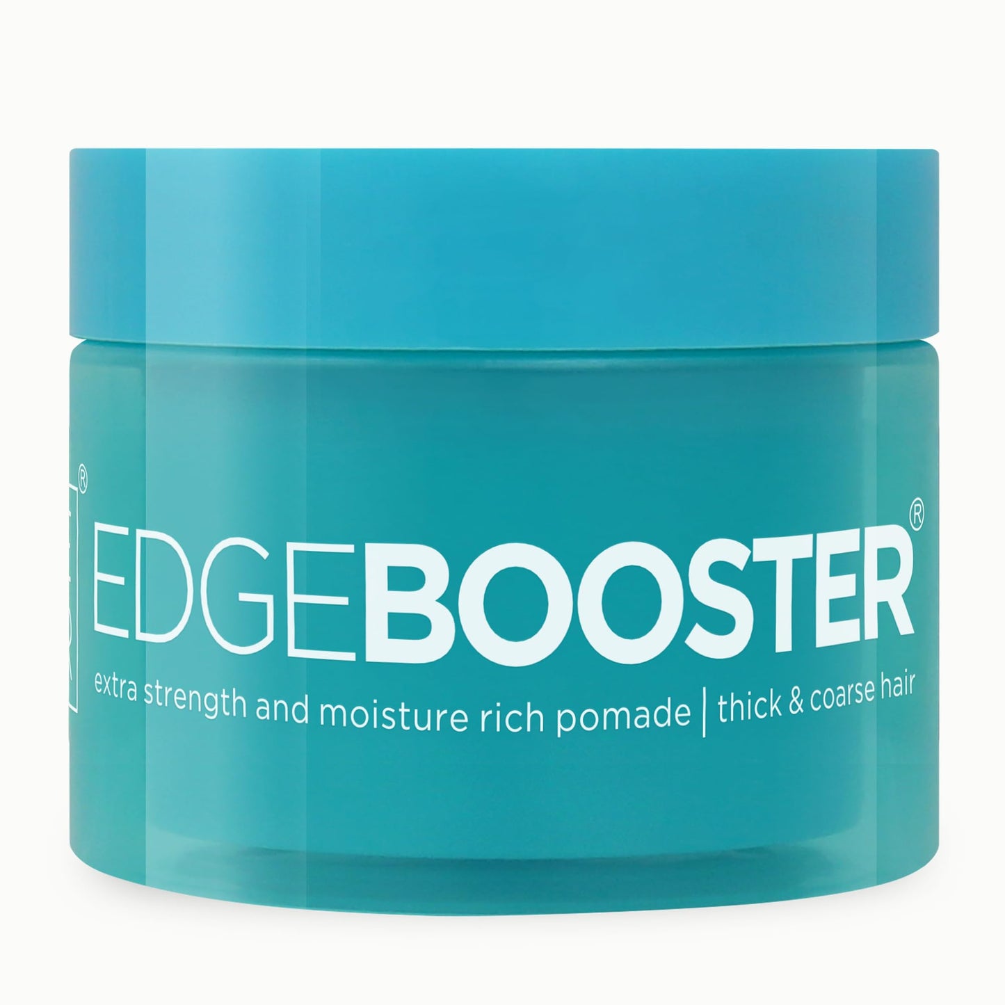 Style Factor Edge Booster Extra Strength & Moisture Rich Pomade | Strong Hold Edge Control Gel for Thick & Coarse Hair | High Shine, Non-Greasy