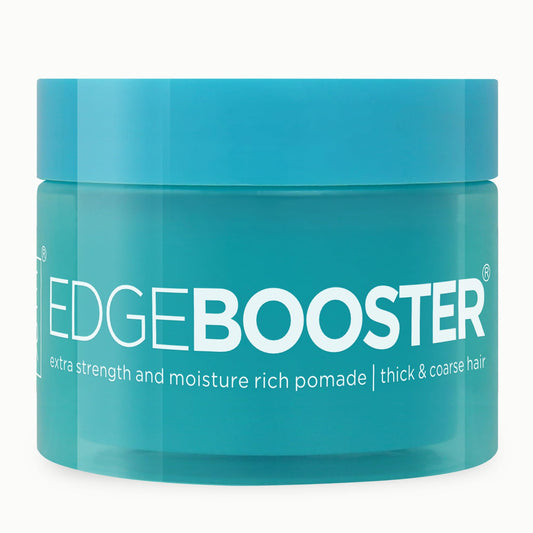 Style Factor Edge Booster Extra Strength & Moisture Rich Pomade | Strong Hold Edge Control Gel for Thick & Coarse Hair | High Shine, Non-Greasy