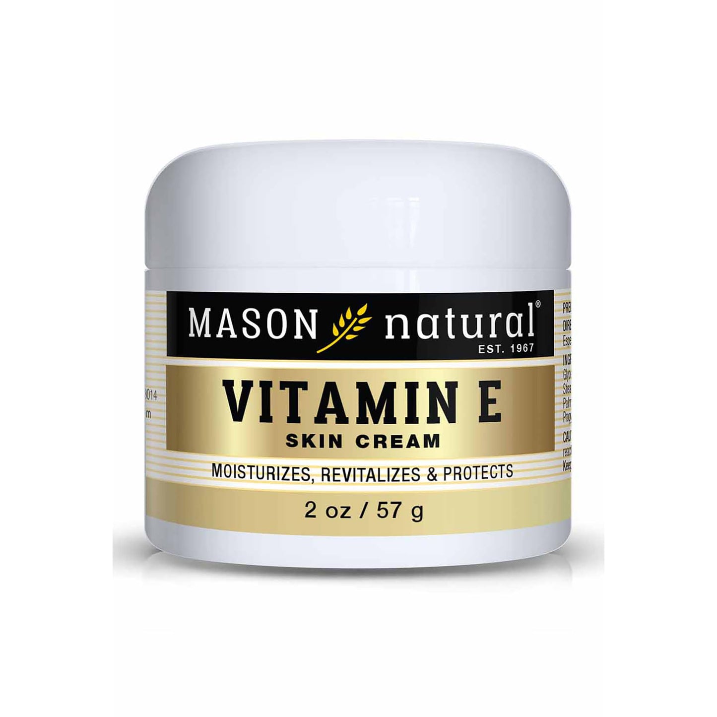 Mason Vitamins E 6000 IU Cream, 2 Ounce, for Protection from Minor Skin Conditions Such as Dry or Chapped Skin, Deep-Moisturizing Cream, Use as