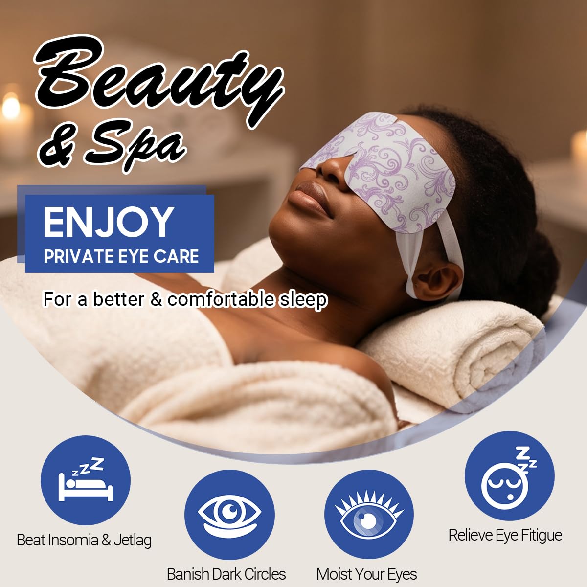 16 Packs Steam Eye Masks for Dry Eyes, Lavender Heated Eye Mask, Relief Tired Eyes & Dark Circle, Warm Compress for Puffiness, Disposable Travel Beauty and Personal Care ProCIV
