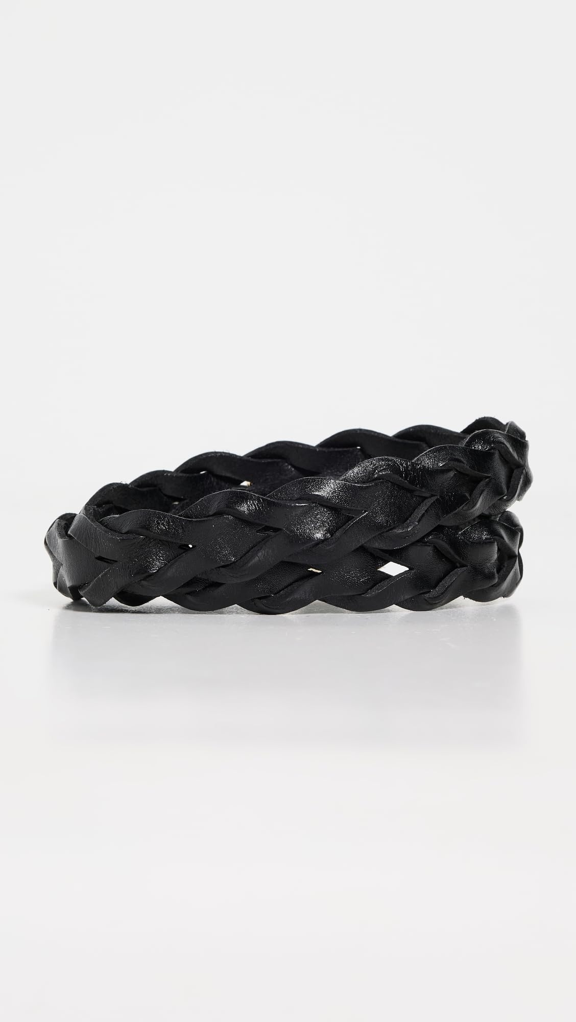 Madewell Women's Braided Belt, True Black, XXS - XS