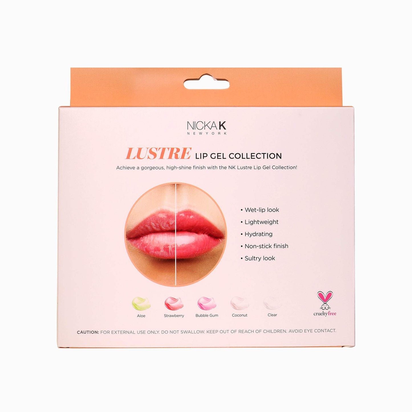 NICKA K NEW YORK Lip Gel Collection, High Shine, Non-Sticky, Lightweight Lip Gloss (MLLG02N Lustre)