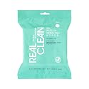 Real Techniques Real Clean XL Hydrating Facial Wipes, Infused With Hyaluronic Acid, Dual-Usage Cleansing Wipes Repair Skin & Gently Remove Makeup
