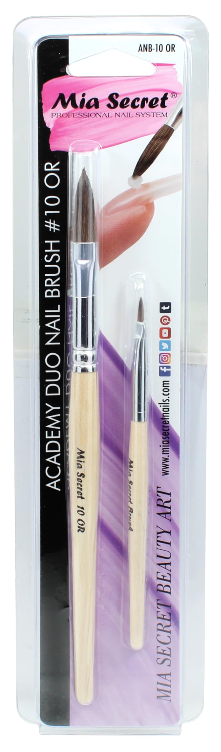 Mia Secret Nail Brush Academy Duo for Beginners Students Pick Yours ! (10 OR) Beauty & Personal Care Mia Secret