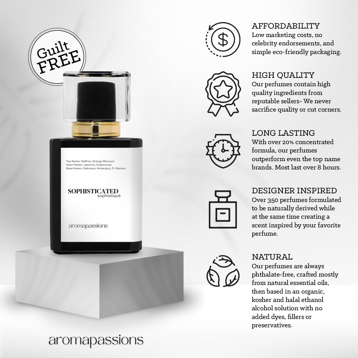 LIBERATED | Pheromone Perfume Cologne for Men and Women | Extrait De Parfum | Long Lasting Dupe Clone Essential Oil Fragrance | Perfume De Hombre Beauty & Personal Care aromapassions
