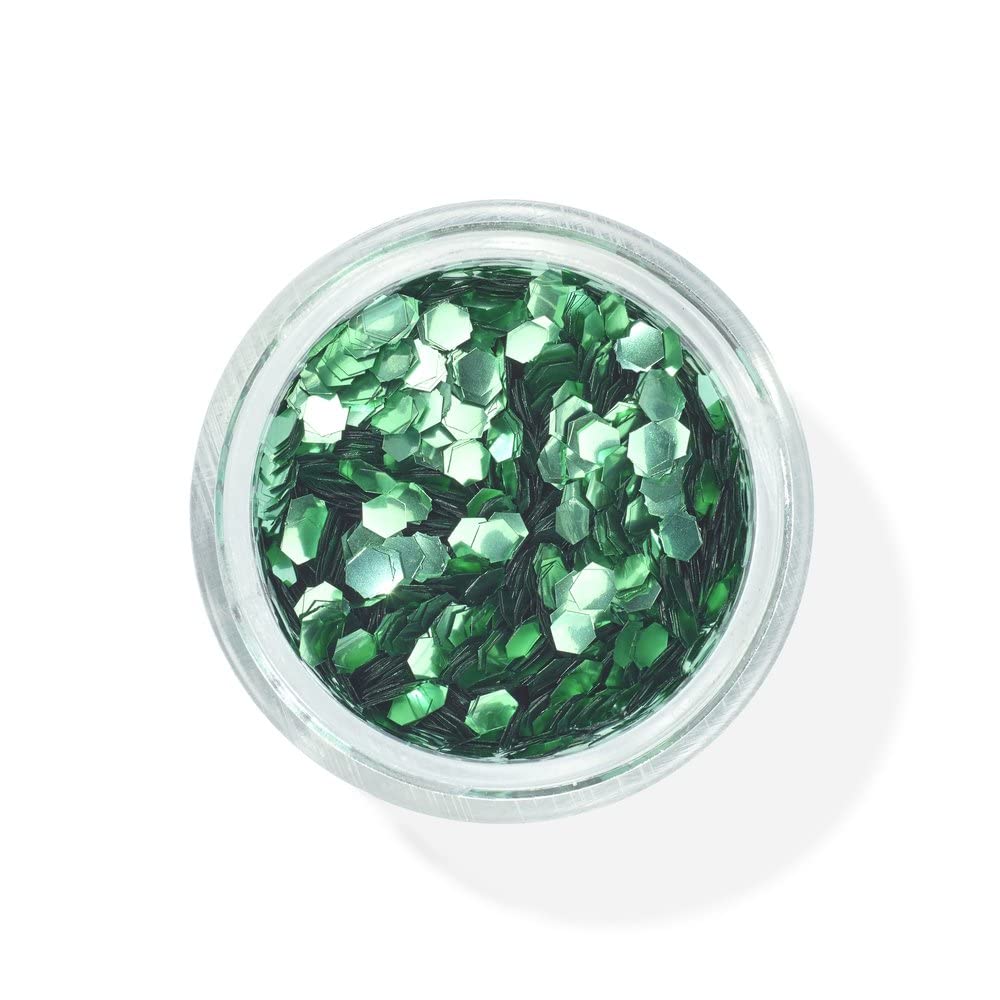 Snazaroo Chunky Bio Glitter, 5g (.17-oz) Tub, Green