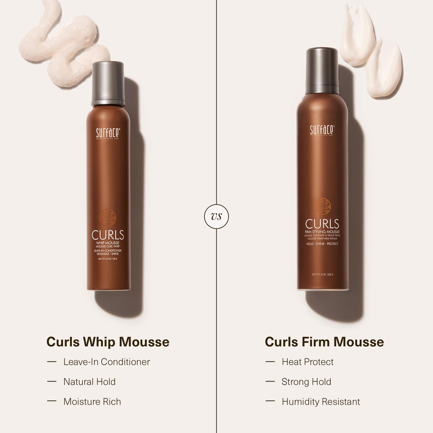 Surface Hair - Curls Whip Leave In Conditioner, 5.5 oz.