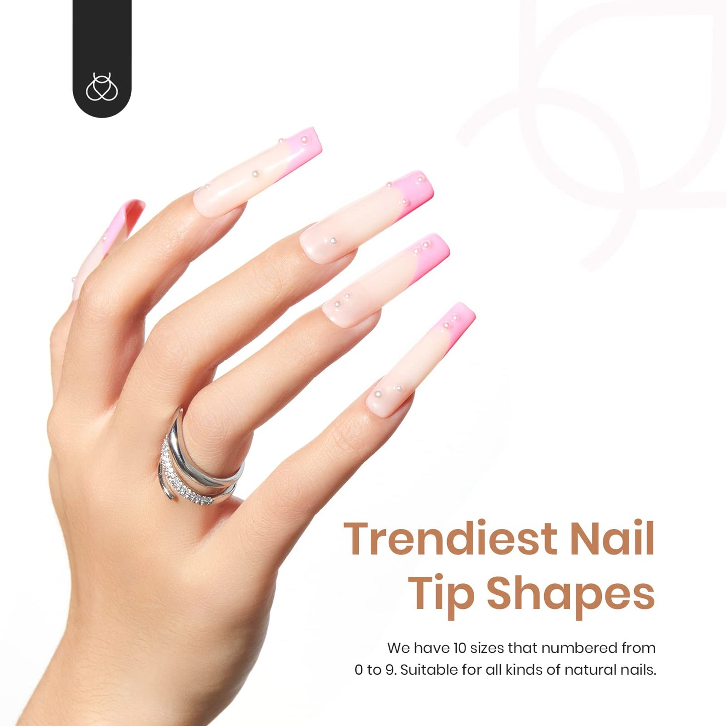 Beetles Gel Nail Tips, 500Pcs Pre-shaped Long Square Gelly Clear Press on Nail Tips Full Cover Acrylic False Nails Extensions Soak Off for Art Women Beauty and Personal Care beetles Gel Polish