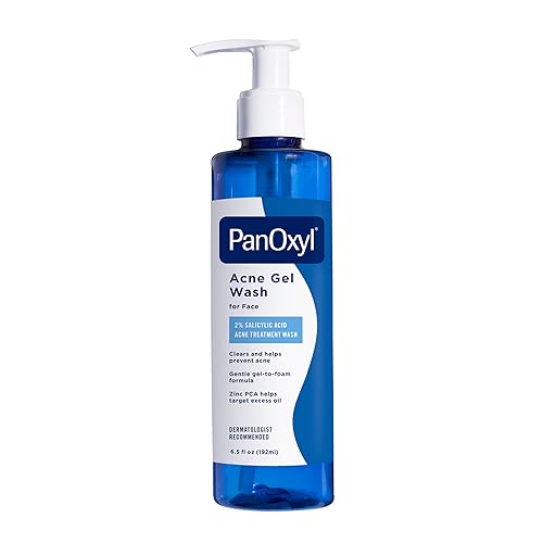 PanOxyl Acne Gel Wash, 2% Salicylic Acid, Moisturizes with Blue Algae and Aloe Vera, Mattifies with Zinc PCA, Nourishes Skin with Green Tea Extract