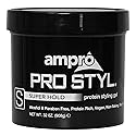 AmPro Pro Styl Styling Gel - Protects and Strengthens Your Strands - Non-Flaking, Alcohol Free, Vegan Formula - Flexible, Touchable Hold for All Hair