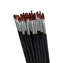 HYMAOME 50pcs Synthetic Eye Shadow Brushes, Blending Brush, Smudging/Shading Eyes Applicator, Black