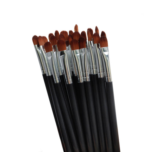 HYMAOME 50pcs Synthetic Eye Shadow Brushes, Blending Brush, Smudging/Shading Eyes Applicator, Black
