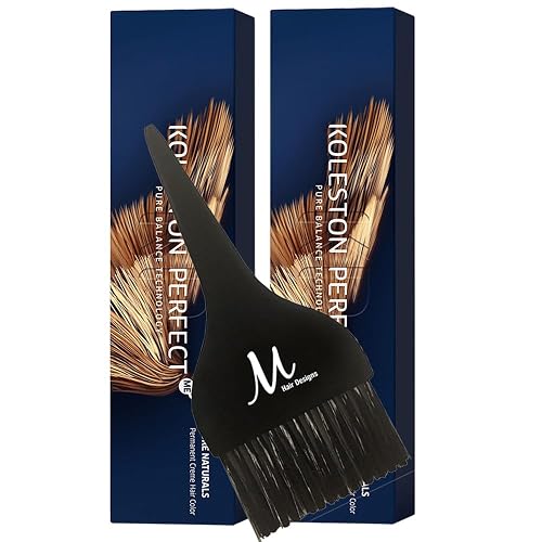 Koleston Perfect ME+ 10/0 Lightest Blonde/Natural Permanent Hair Color Creme 2 Ounce (Pack of 2) With Tint Brush - Long-Lasting Gray Coverage - Use